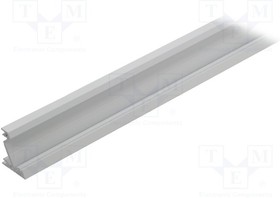 A4010001, Профиль для LED модулей, угловой, белый, 1м, алюминий