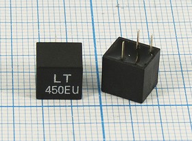 Пьезокерамический полосовой фильтр 450кГц с полосой пропускания 15кГц; №пкер ф 450 \пол\ 15/6\SFPL\3P(2P+ 1P)\LT450EU\\