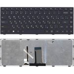 Клавиатура для ноутбука Lenovo Flex 2-14 G40-30 G40-70 черная с черной рамкой с ...