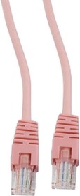 Фото 1/2 Патч-корд UTP Cablexpert PP12-1m кат.5e, 1м, литой, многожильный (розовый)
