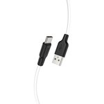 Кабель USB HOCO X21 Plus Silicone, USB - Type-C, 3А, 2м, белый