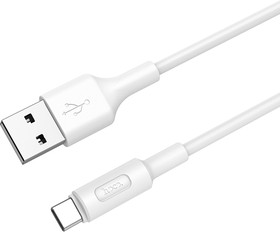 Кабель USB HOCO X25 Soarer для Type-C, 2А, длина 1м, белый