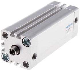 Фото 1/3 ADN-50-80-I-P-A, Pneumatic Cylinder - 536329, 50mm Bore, 80mm Stroke, ADN Series, Double Acting