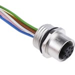 09-3482-00-08, Binder Female 8 way M12 to Unterminated Sensor Actuator Cable, 200mm