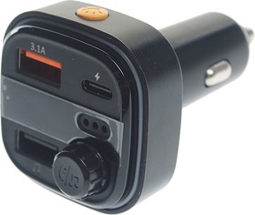 ET-M83 black, Устройство зарядное в прикуриватель с трансмиттером (bluetooth,hands free) EARLDOM