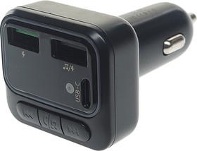 ET-M96 black, Устройство зарядное в прикуриватель с трансмиттером (bluetooth,hands free) EARLDOM