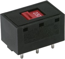 V80201MA08Q, Power & Line Voltage Select Slide Switch