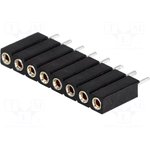 DS1002-03-1*8131, Гнездо штыревое "мама" PIN 8 цанговые контакты прямой 2,54мм