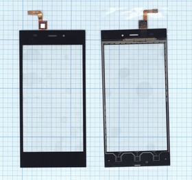 Сенсорное стекло (тачскрин) для Xiaomi Mi3 черное