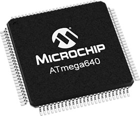 ATMEGA640V-8AU, ATMEGA640V-8AU, 8bit AVR Microcontroller, ATmega, 8MHz, 64 kB Flash, 100-Pin TQFP