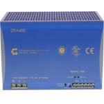 DRA480-48A, DRA480 Switch Mode DIN Rail Power Supply, 90 264V ac ac Input ...