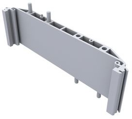 CIME/E/BE3500S, DIN Rail Support Base without Foot, Euro, 35x119.5x17.6mm, Grey, Polyamide, IP20