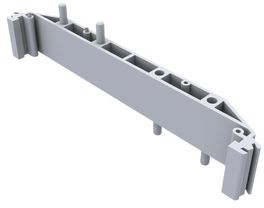 CIME/E/BE1850S, DIN Rail Support Base without Foot, Euro, 18.5x119.5x17.6mm, Grey, Polyamide, IP20