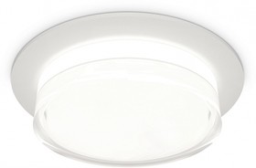 Ambrella Комплект встраиваемого светильника с акрилом XC8050024 SWH/FR/CL белый песок/белый матовый/прозрачный GX53 (C8050, N8399)