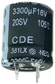 383LX153M063A062, Aluminum Electrolytic Capacitors - Snap In 15000uF 63V 20% High Capacitance