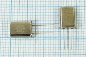 Кварцевый резонатор 3580 кГц, корпус HC49U, S, точность настройки 30 ppm, стабильность частоты 20/-20~70C ppm/C, U[FT], 1Г(E.A.3.58MHz