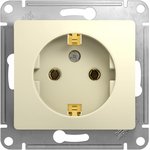 ( Schneider Electric) Механизм розетки 1-м СП Glossa 16А с заземл. беж. GSL000243