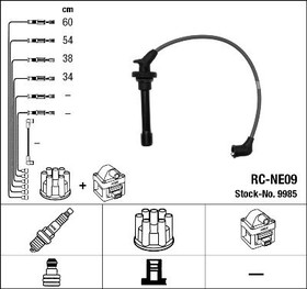 9985, 9985 / RC-NE09 Комплект проводов зажигания NISSAN MICRA CG10DE
