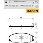 GP1171, Колодки тормозные дисковые
