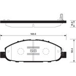 SP1447, SP1447_колодки дисковые передние!\ Nissan Urvan/Atlas all 02