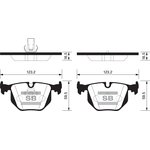 sp2168, Колодки торм.дисковые Hi-Q BMW 330d (E46) 99-05 R (D683)