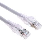 PCD-07009-0E, Cat6a Male RJ45 to Male RJ45 Ethernet Cable, STP, Grey LSZH Sheath, 10m