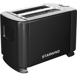 Тостер STARWIND ST1101, черный/черный