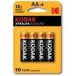 Батарейки Kodak LR6-4BL XTRALIFE Alkaline [KAA-4]