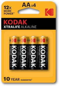 Батарейки Kodak LR6-4BL XTRALIFE Alkaline [KAA-4]