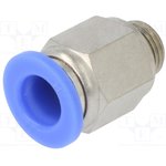 122.018-8, Быстроразъемное соед-е, прямой, -0,95-15бар, Резьба: G 1/8"