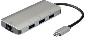 12.02.1108, USB Hub, USB-C Plug, 3.0, USB Ports 3, USB-A Socket / RJ45 Socket