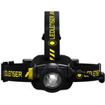 502195, Headlamp, LED, Rechargeable, 600lm, 200m, IP67, Black / Yellow