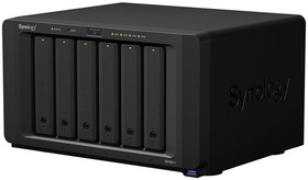 Фото 1/10 Synology DS1621+ Сетевое хранилище 6x2.5"/3.5" SATA, Ryzen V1500B-2.2GHz, 4GB DDR4, 4x1 Гбит/с, 3xUSB