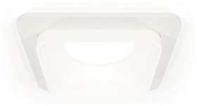 Фото 1/2 Ambrella Комплект встраиваемого светильника с акрилом XC7901013 SWH/FR белый песок/белый матовый MR16 GU5.3 (C7901, N7755)