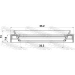 95JEY-34550813R, сальник привода! 32.2x55.2x7.9/13\ Renault Megane/Laguna/Scenic ...