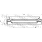 95MEY-44601213C, Сальник привода Ford Transit TT9 06- FEBEST 42.7x60.3x11.95x13.1