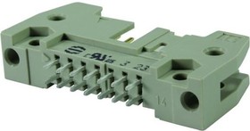 09 18 534 7914, Pin Header, короткая защелка, Wire-to-Board, 2.54 мм, 2 ряд(-ов), 34 контакт(-ов)