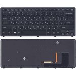 Клавиатура для ноутбука Sony SVF14N Flip черная с подсветкой