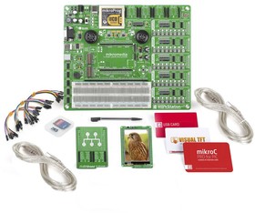 Фото 1/3 MIKROE-2637, PIC18FJ Microcontroller Development Kit 1MB Serial Flash