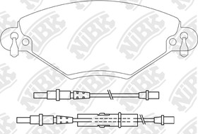 Фото 1/2 PN0183W, Колодки тормозные CITROEN C5 передние