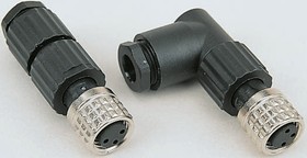 933409100 ELWIST 4008 V, Circular Connector, 4 Contacts, Cable Mount, M8 Connector, Plug, Male, IP67, E Series
