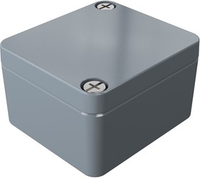 Фото 1/2 01050503, Aluminium Standard Series Grey Die Cast Aluminium Enclosure, IP66, IK09, Grey Lid, 50 x 45 x 30mm