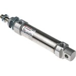 RM/8025/M/40, Pneumatic Roundline Cylinder - 25mm Bore, 40mm Stroke ...