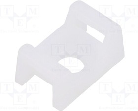 Фото 1/2 FTH-13R-01-M, Holder; screw; natural; L: 15.2mm; Width: 9.7mm; cable ties