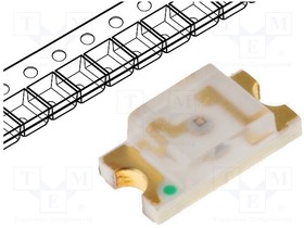 S170AC-1BG, LED; SMD; 2012; orange; 150mcd; 2x1.25mm; 120°; 1.6?2.4V; 20mA; 60mW