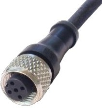 LC05FBS-PUR, Cable PUR with straight M12 connector 5M