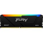 DDR 4 DIMM 32Gb PC25600, 3200Mhz, Kingston FURY Beast Black RGB (Kit of 2) ...