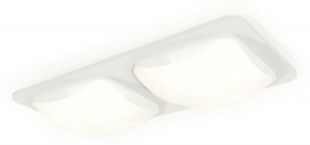 Фото 1/2 Ambrella Комплект встраиваемого светильника с акрилом XC7905014 SWH/FR белый песок/белый матовый MR16 GU5.3 (C7905, N7756)