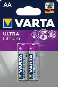 Фото 1/2 6106(А316/FR06/AA)2, Элемент питания литиевый Ultra(Professional) Lithium (2шт) 1.5В