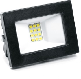 Фото 1/6 Прожектор светодиодный 2835SMD, 10W 6400K AC220V/50Hz IP65, черный в компактном корпусе, SFL90-10 55067